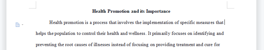 What is health promotion? why is it important to us?