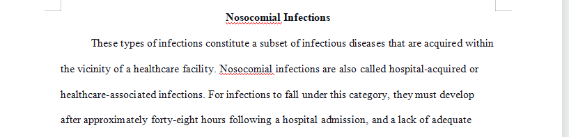 Nosocomial Infections