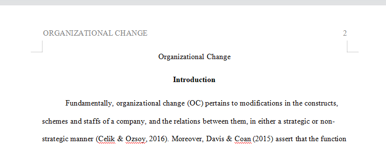 Do you feel like you are a change agent or a change manager? Explain and justify your rationale.