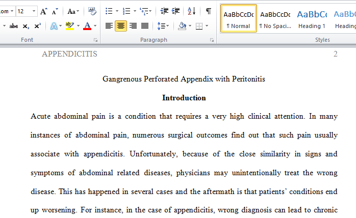 APPENDICITIS