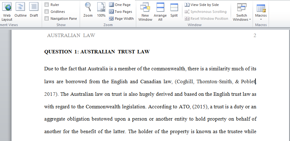 Australian Commercial and Corporation Law