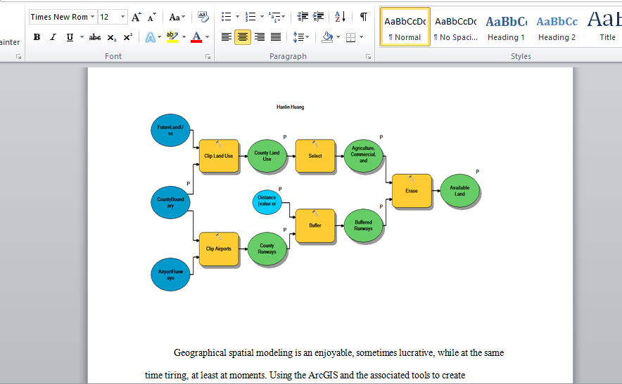 Building models using ArcGIS