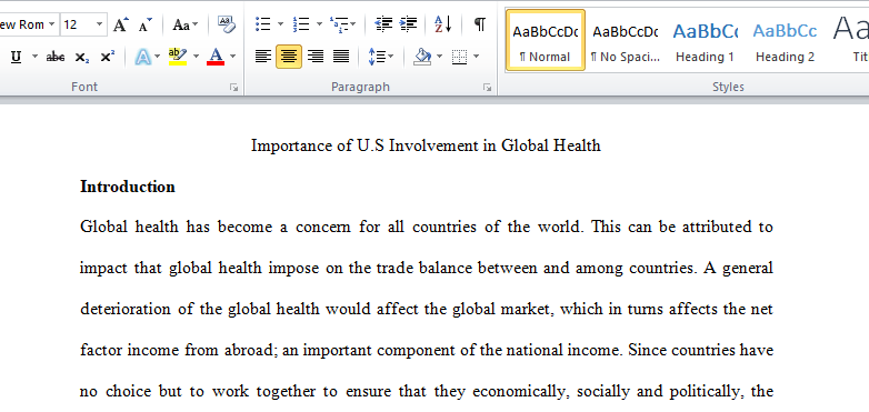 Global Health