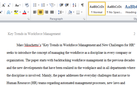 Key Trends in Workforce Management