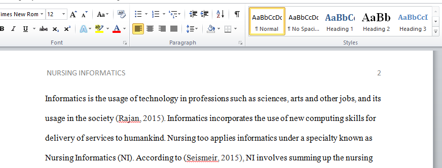 NURSING INFORMATICS