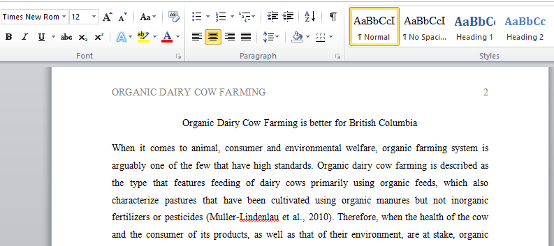 Organic Dairy Cow Farming