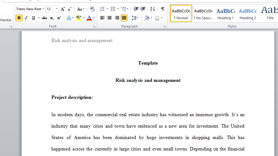 Risk analysis and management 2