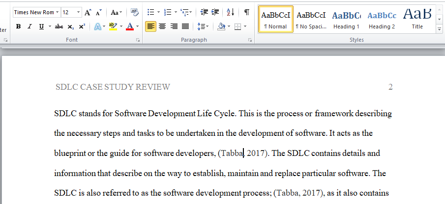 Software Development Life Cycle