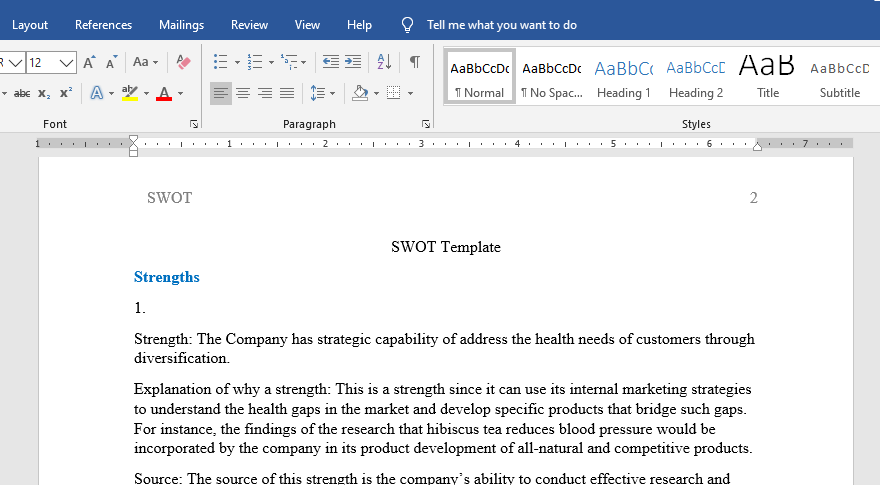 Swot Analysis