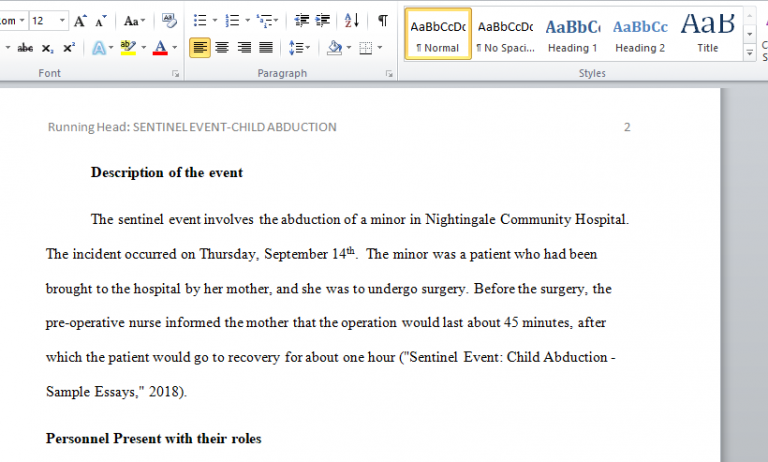 Causes of sentinel events picture