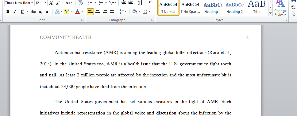 Antimicrobial Resistance