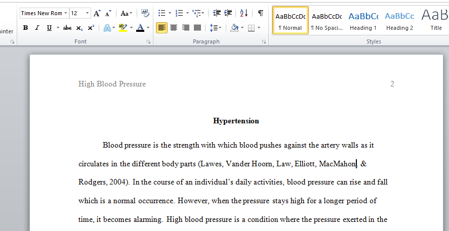 Hypertension