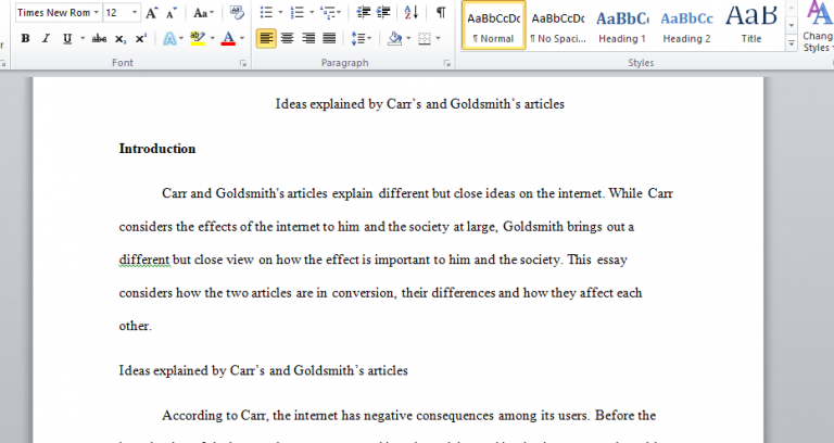 Goldsmiths essay format 07 picture