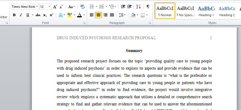 Research Proposal