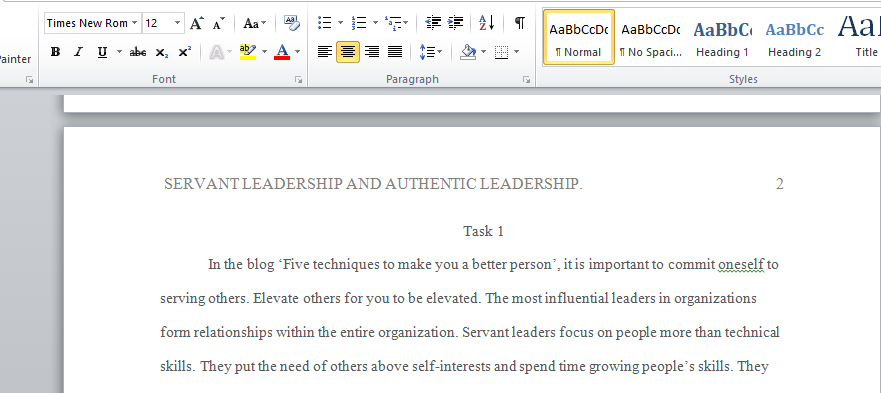 Servant leadership and authentic leadership