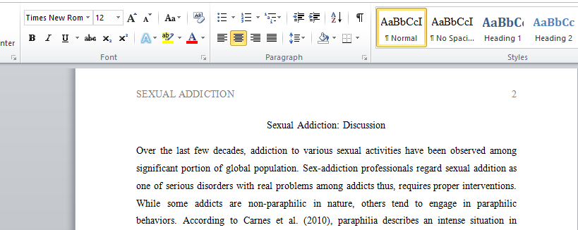 Sexual Addiction