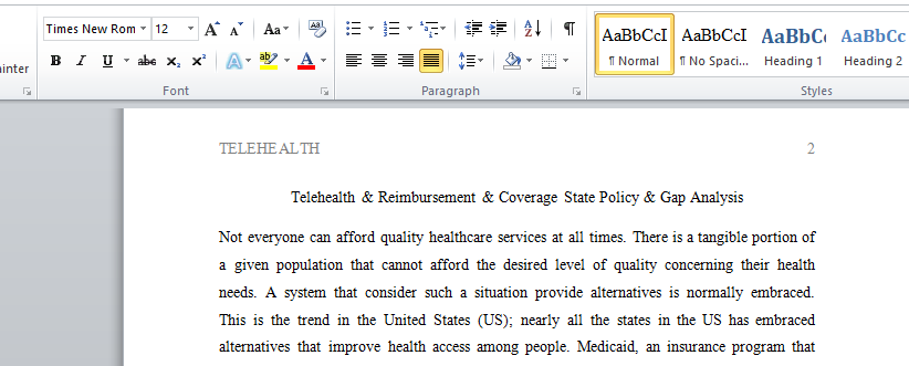 Telehealth & Reimbursement