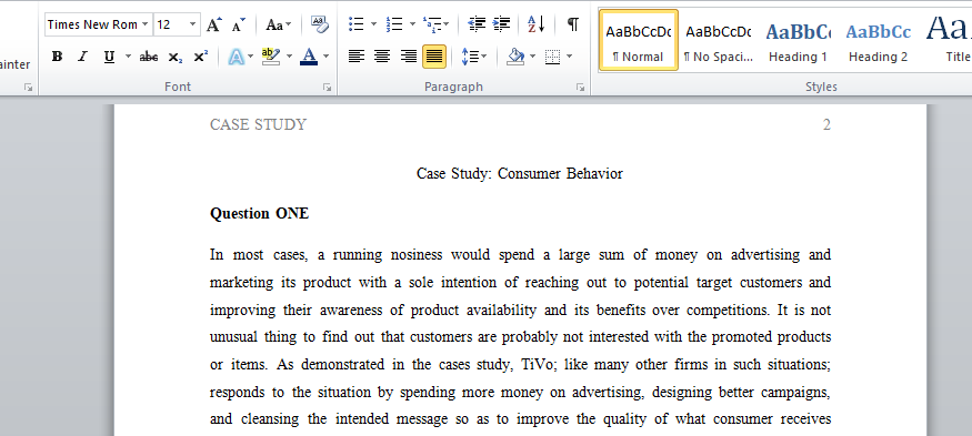 Consumer Behavior