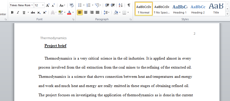 Thermodynamics