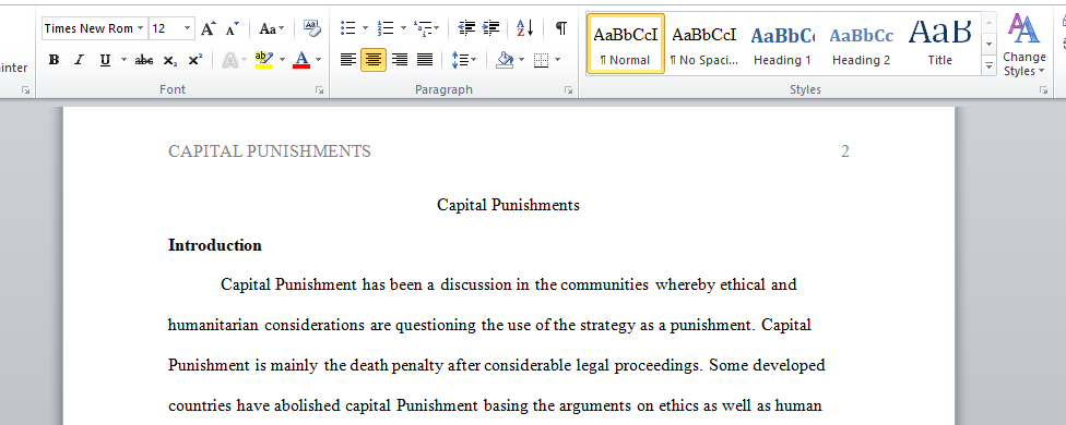 Capital Punishments