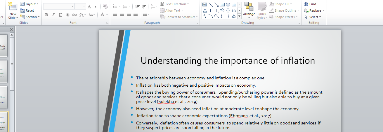 Critically discuss inflation and economy