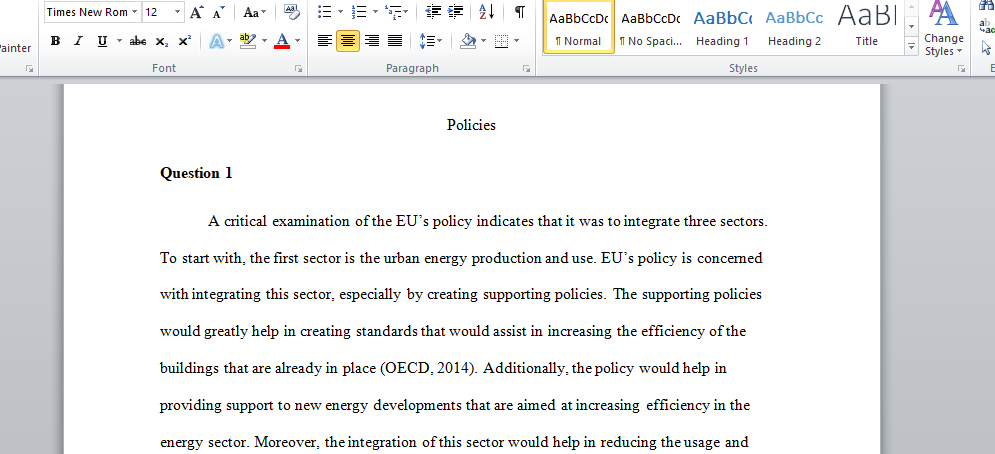 Critically examine the EU’s Energy Security and ICT policy