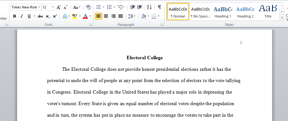 Electoral College