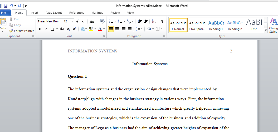 Information Systems