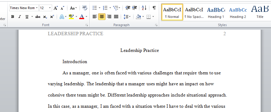 Leadership Practice