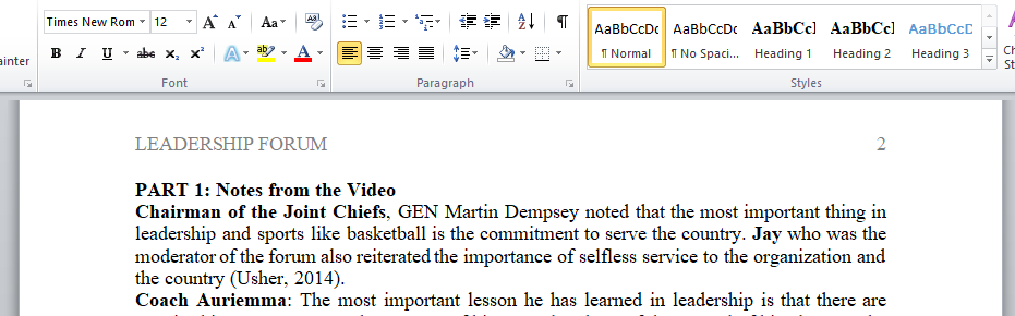 Pentagon Sports Leadership Forum