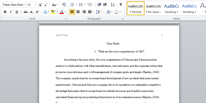case study on johnson and johnson organisation