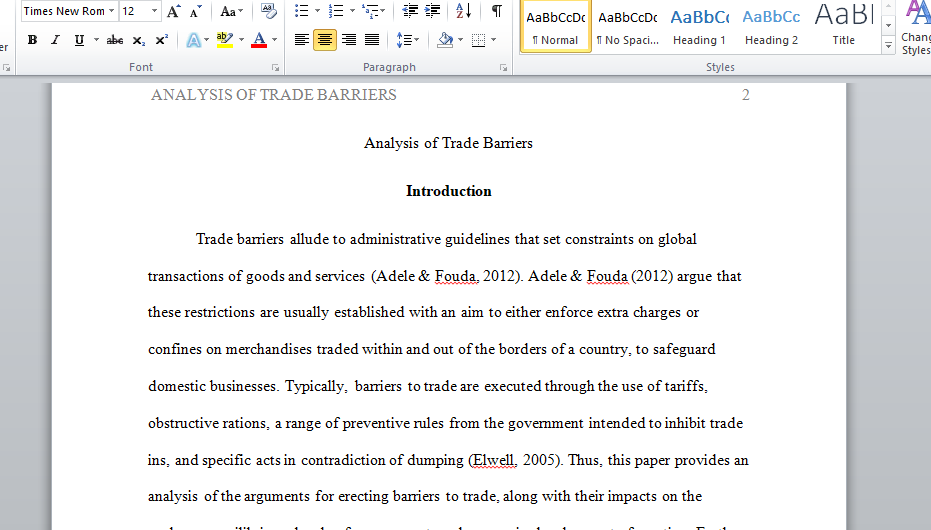 critically evaluate the trade barriers