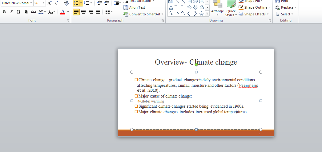 effect of climate change on weather