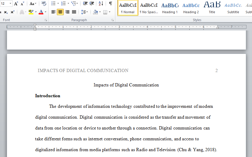 impacts of digital communication