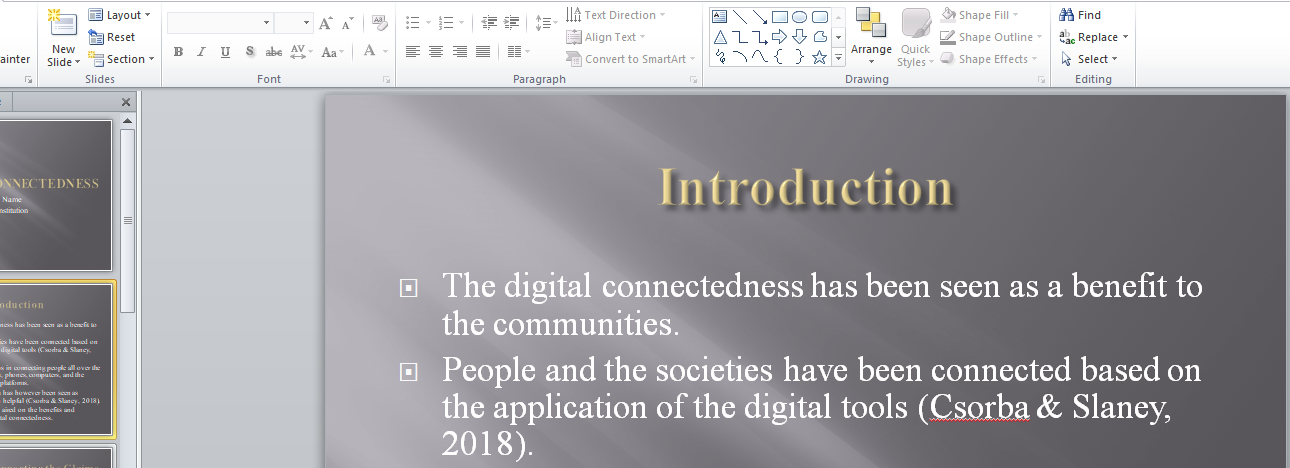 Digital Connectedness