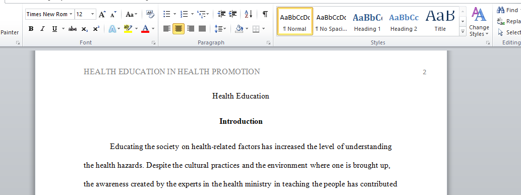 Health Education