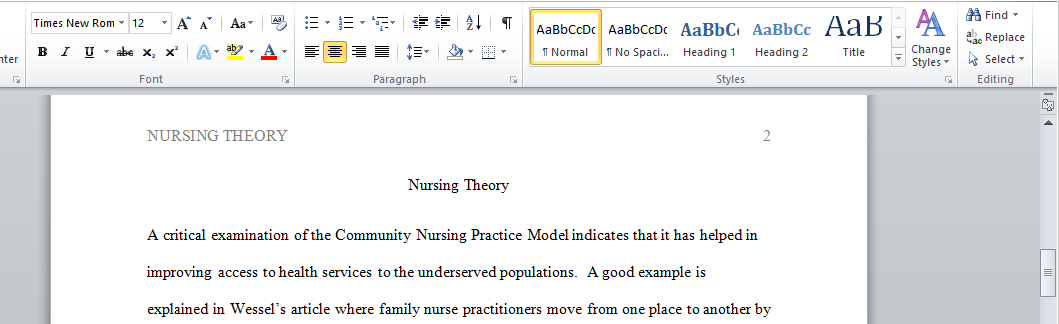 Nursing Theory