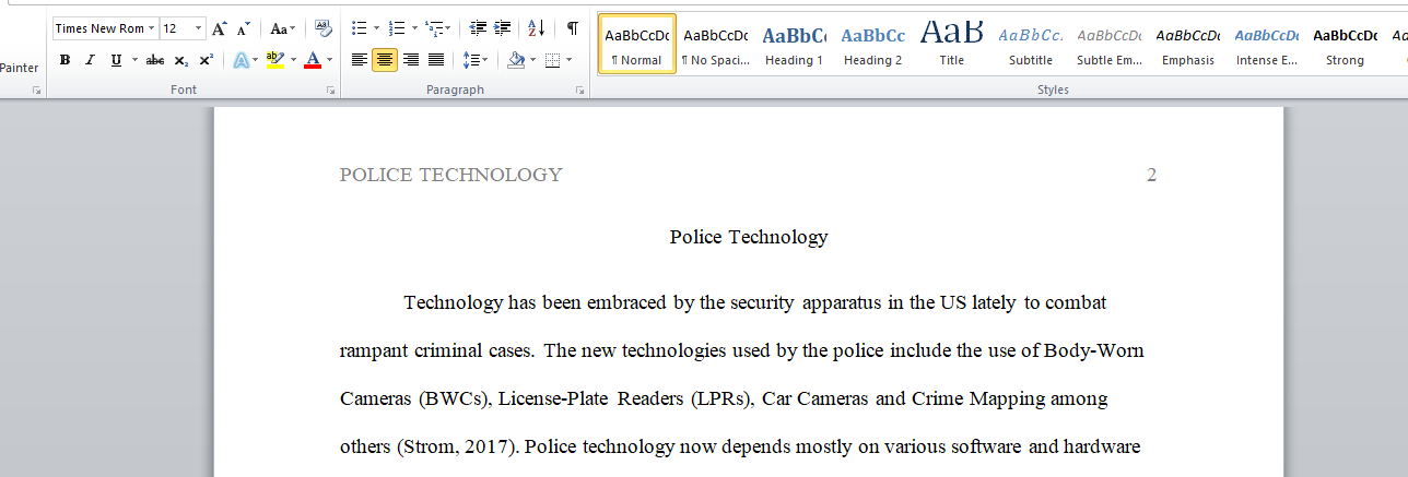 Police Technology