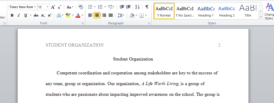 Student Organization