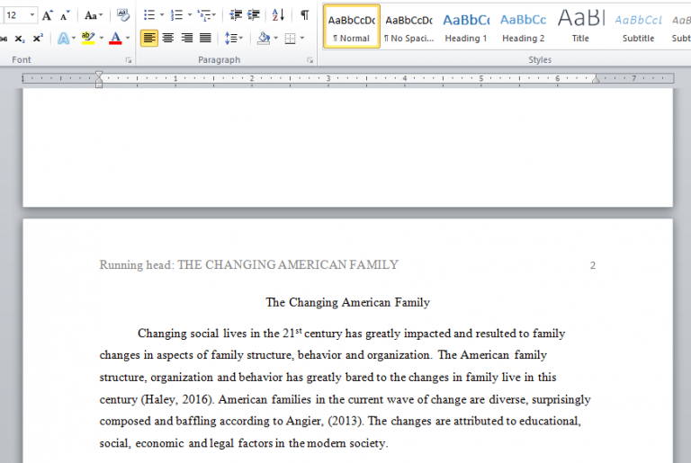 How families have changed over the years image
