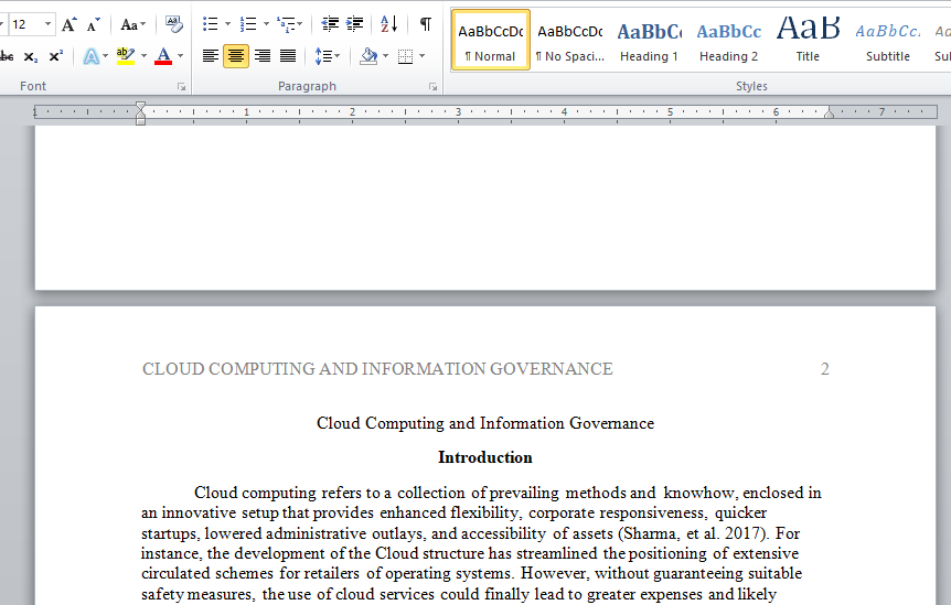 cloud computing and information governance