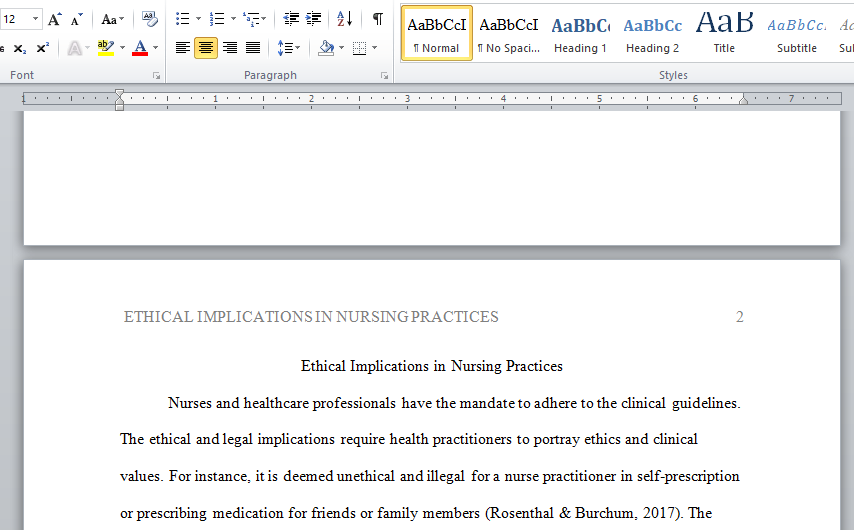 ethical implications in nursing practices