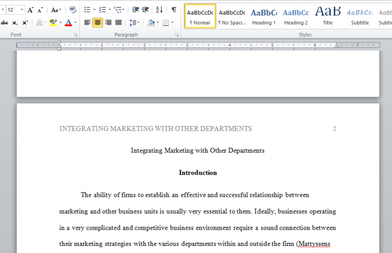 Functional area interrelationships essay example 02 picture