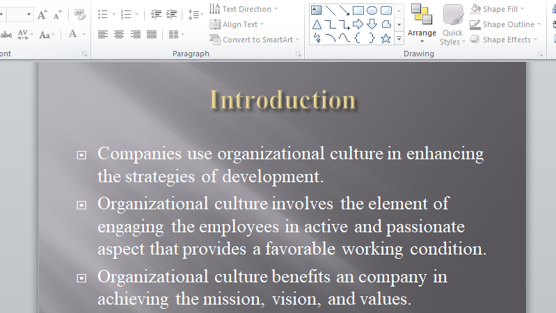significance of organizational culture