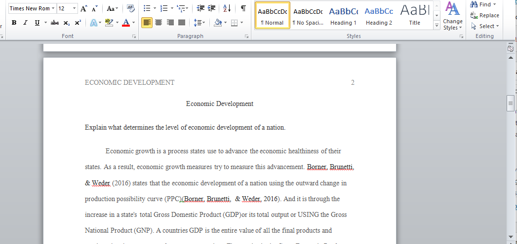 discuss economic development