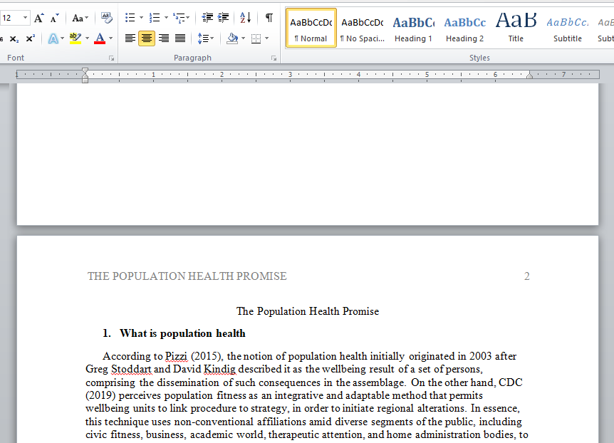 the population health promise
