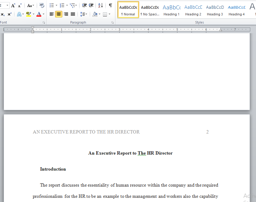 hr report to director