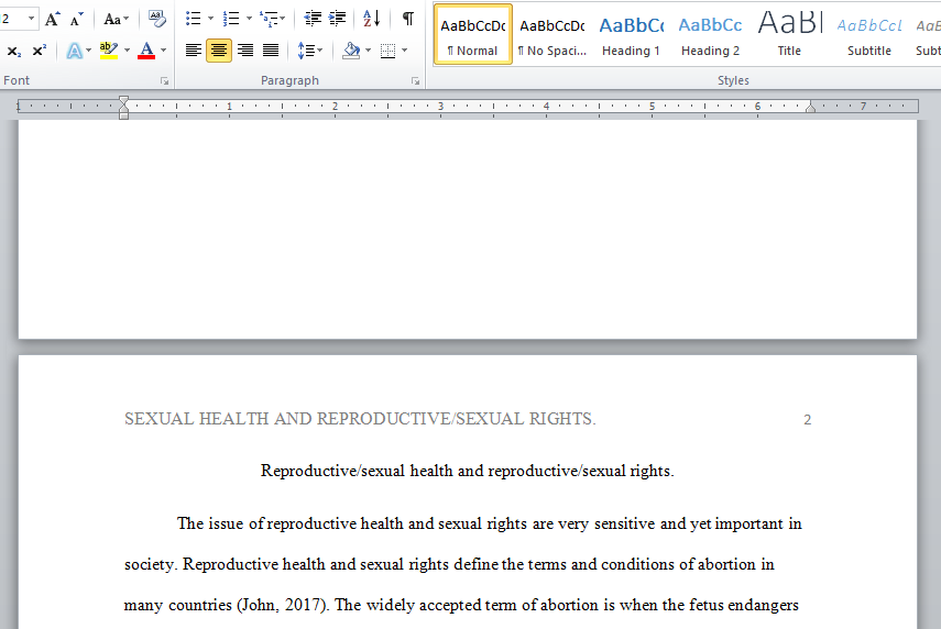 reproductive sexual health and sexual reproductive rights