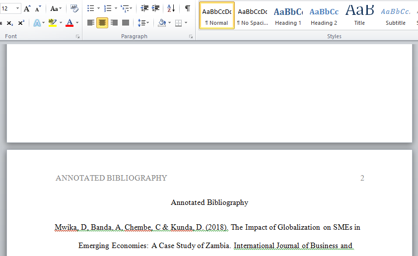 article annotated bilbliography