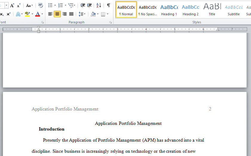 application portfolio management APM